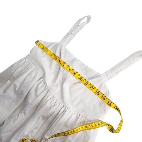 Anthropologie Maeve Sleeveless Eyelet Romper Size Small White Embroidered NWT - Picture 6 of 13